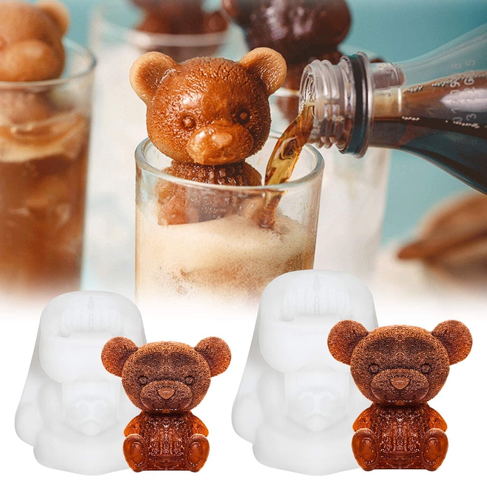 3D Teddy Bear Fondant Mold Silicone Animal Mold Soap Candle Mold