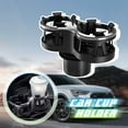 thumbnail image 4 of Car Double Cup Holder Extender, Cup Slot 1-2 Splitter Expander Organizer, 2-In-1 Car Cup Holder Adapter with Adjustable Base, for Beverage, Snack, Cup, Bottle Storage, 4 of 9