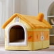 thumbnail image 1 of Foldable Dog House Pet Cat Bed Winter Dog Villa Sleep Kennel Removable Nest Warm Enclosed Cave Sofa Pet Supply лежанка ShopWise Round, 1 of 30