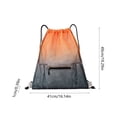 thumbnail image 3 of Drawstring Backpack Sports Bag, Drawstring Pocket Durable Polyester Backpack for Basketball Football, Large Capacity Breathable Mesh Bag for Beach Gym Cycling Hiking, 3 of 6
