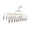 White, variant on Stainless Steel Sock Dryer 20 Clip Foldable Designs For Vacation Accessory