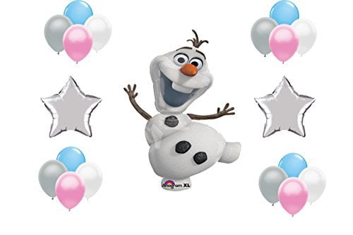 Disney Olaf Frozen Balloon 19 Piece Decoration Set - Anna, Elsa