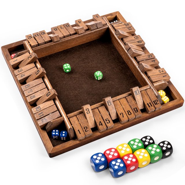 Shut The Box Game Ropoda, 12 números mejorados para adultos y niños