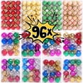 thumbnail image 2 of Christmas Decoration Ball Gold Red Silver Rose Xmas Tree Hanging Pendant Home Party Christmas New Year DIY Decoration Supplies, 2 of 5