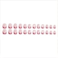 thumbnail image 2 of KOYPTL Christmas Red & Nude Press on Nails,Short Square Fake Nails Snowflakes Acrylic Glitter Glue on Nails,Reusable Winter Xmas False Nails for Women Girls Holiday Manicure Daily Wear 24pcs, 2 of 8