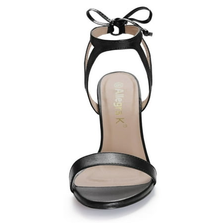 stiletto cutout ankle sides sandals tie allegra walmart