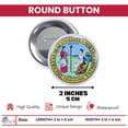 thumbnail image 2 of Round Button - State Seal North Carolina - USA | Wearable Souvenir Pin, Travel Memorabilia, Collectible Accessory, 2 of 9