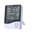 thumbnail image 1 of Thermomètre Numérique LCD pour Température et Humidité, Hygromètre Intérieur/extérieur avec Horloge, Réponse Rapide, 1 of 7
