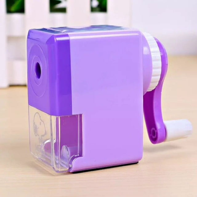 Pencil Sharpener, Manual Sharpener, Pencil Sharpener for Kids, Pencil Sharpener for Pencil Sharpener Handheld, Children Kids Gift,School Stationery Office Students Supplies, Elegant Purple