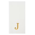 thumbnail image 3 of Luxenap - Toallas de lino de 15.8 x 7.9 pulgadas, 50 toallas de mano con letras &ndash; letra dorada 'J', Sans Serif Font, servilletas de papel blanco, airlaid, para ba&ntilde;os y mesas, 3 of 11