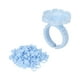 thumbnail image 3 of 100 unidades de anillos de pegamento con forma de flor para extensiones de pestañas, vasos de pegamento, soporte para herramientas, color azul, 3 of 14