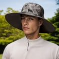 thumbnail image 2 of WMNTST Mens Bucket Hats Wide Brim Outdoor Hat Fishing Breathable Mesh Adjustable String Sun Hat, 2 of 4