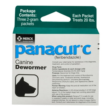 UPC: 0021784470216 | Panacur C Granules  Three 2 Gram Packets