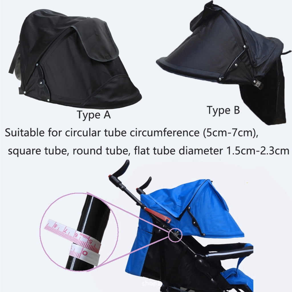 Sun Shade Cover Baby Strollers Pram Sun Tent Infant Pushchair Windproof Cover