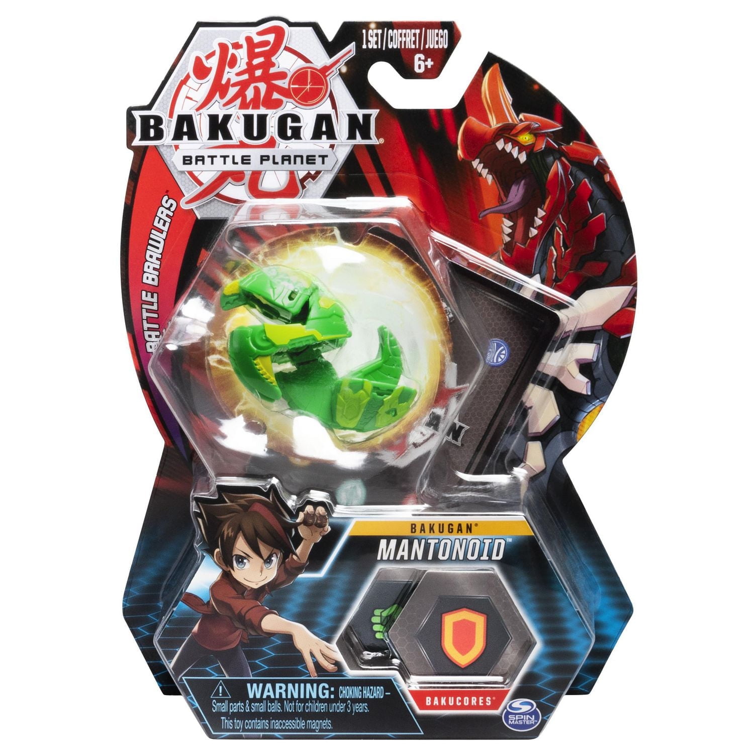 Bakugan, Mantonoid, 2-inch Tall Collectible Transforming Creature, for Ages 6 and Up