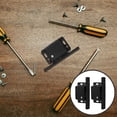 thumbnail image 3 of KAKOWELY Rv Drawer Latches And Catches 2 Set Rv Cabinet Door Replacement Latch With 8 Screws And 10 Double-Sided Adhesive For Rv Camper Motor Trailor Home Office Cabinet Drawer Black, 3 of 4