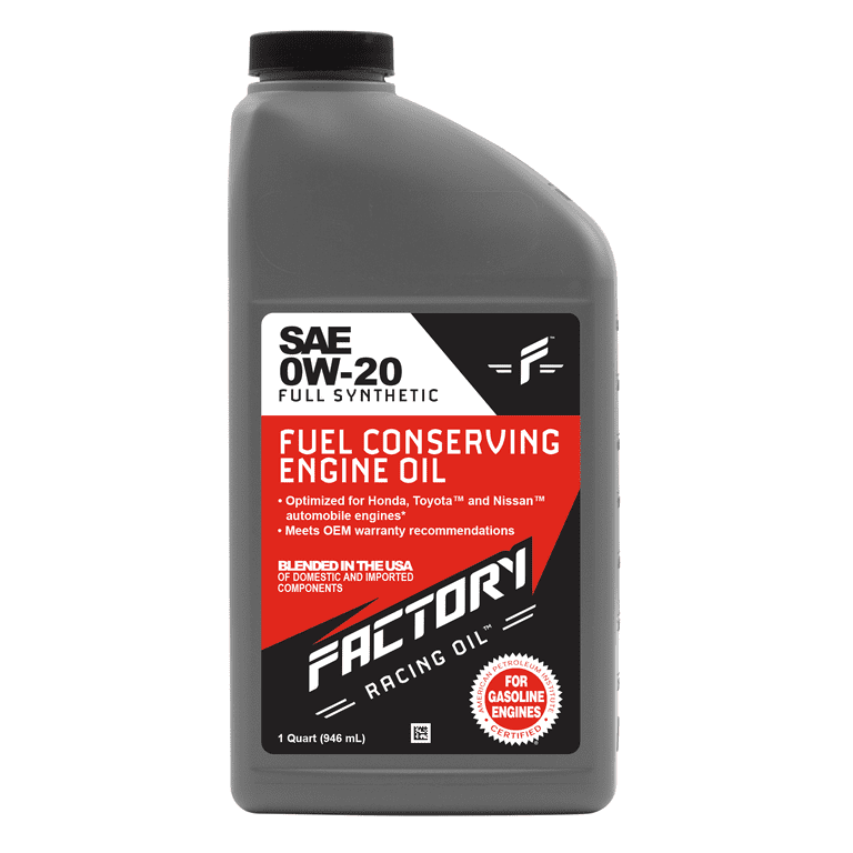 Factory Racing Parts 0W-20 Full Synthetic 4.5 Quart Oil Change Kit compatible with Toyota Corolla, Matrix, Prius (Hybrid, V, Plug-In, Prime), Lexus Factory Racing Parts 0W-20 Full Synthetic 4.5 Quart Oil Change Kit compatible with Toyota Corolla, Matrix, Prius (Hybrid, V, Plug-In, Prime), Lexus
