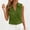 Green, variant on CYMMPU Plus Size Women's Henley Neck Tank Top, Round Neck Sleeveless Shirt with Button Placket & Side Drawstring, Casual Everyday Wear Purple XXL