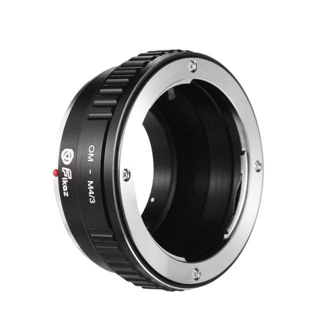 Fikaz Fikaz OM-M4 / 3 Anillo adaptador de montaje de lente Aleación de aluminio Compatible con Olympus OM Montura de lente a Olympus Panasonic M4 / 3 Micro 4/3 Montura de cámaras sin espejo Fikaz Adaptador de lente