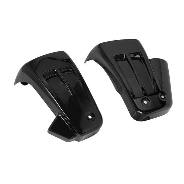 2 protectores laterales de batería de motocicleta (PP) para M8 (2018-2023) Negro