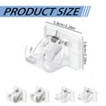 thumbnail image 3 of 2 Pcs Curtain Rod Holder,No Drill Curtain Rod Brackets,Self Adhesive Adjustable Curtain Rod Hooks,Curtain Rods Hooks For Window Home Kitchen Bedroom Hotel ,Curtain Rod Wall Brackets Hooks,White, 3 of 9