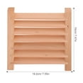 thumbnail image 2 of LEORX 1Set Cedar Wood Sauna Room Equipment Simple Design Adjustable Sauna Ventilation Tool 7.6X7.5X0.6In, 2 of 8