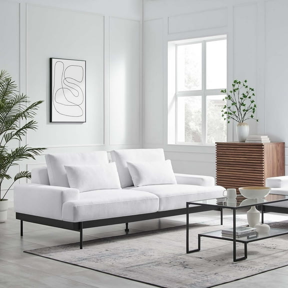 Modway Proximity Upholstered Fabric Sofa in White