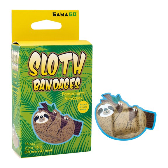 Sloth Adhesive Bandages (Pack of 18)