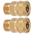 thumbnail image 3 of Adaptador NPT Hembra a Macho, 2 Piezas Arandela M22 de Cobre Puro Adaptador Hembra a Macho Accesorio de Lavadora de Alta presión Ultra Responsivo, 3 of 8