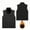 #283-Black, variant on Handshe Men's Work Vest Jacket, Casual Solid Color Lightweight with Stand Collar and Multiple Pockets, Outdoor Utility Vest for Daily Wear and Work Activities