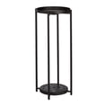 thumbnail image 2 of Soporte redondo para plantas de metal de varios niveles, color negro, 2 of 4