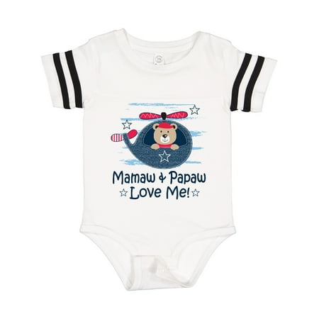 

Inktastic Mamaw and Papaw Love Me Gift Baby Boy Bodysuit