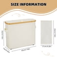 thumbnail image 6 of Vicyak Toilet Paper Organizer Basket with Lid and Handle, 6 of 9