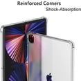 thumbnail image 2 of Dteck Case for 12.9 iPad Pro, 12.9 inch iPad Pro Case (2022-2018, 6th/5th/4th/3rd Gen), Classic Clear Tablet Cover, Shockproof TPU Gel Silicone, Slim and Protable, Transparent, 2 of 4