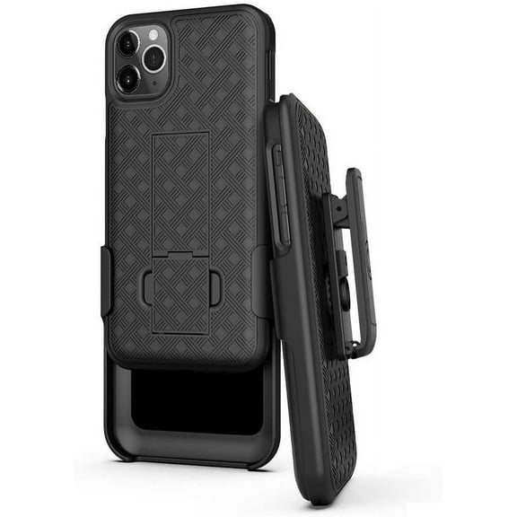 BELTRON Case with Belt Clip for iPhone 12 Pro Max 6.7, Slim Fit Protective Shell & Swivel Belt Clip Holster Combo with Built-in Kickstand for iPhone 12 Pro Max 6.7