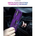thumbnail image 4 of for Galaxy A01 Case,Samsung A01 Case,with HD Screen Protector,[Military Grade] Ring Car Mount Kickstand Hybrid Hard PC Soft TPU Shockproof Protective Case for Samsung Galaxy A01 (Purple), 4 of 14