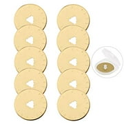 AUTOTOOLHOME Titanium Rotary Cutter Blades 28mm 10 Pack Replacement Quilting Scrapbooking Sewing Arts Crafts Farbric Paper Cutting Tool (28mm)