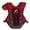 Scarlet, variant on CHAMPRO Optimus Pro Plus Chest Protector, 15.5", Black