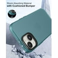 thumbnail image 5 of Case Compatible with iPhone 15 Plus (6.7-inch) Matte Translucent Phone Case for Men, Women, Girls, Thin Back Cover, Green, 5 of 13