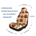 thumbnail image 2 of Car Seat Covers Are Protected From Dust And Spillage And Elastic Straps Are Easy To Install For Easy Car Suv Truck Delivery Colorful Turkey Pattern 2 Pcs, 2 of 8