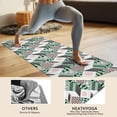 thumbnail image 4 of Green Pink Geometric Pattern Hot Yoga Mat Towel Non Slip for Hot Yoga - Quick-Drying Yoga Mat Cover with 4 Corner Pockets with Travel Bag - Hot Yoga Towel Non Slip 74"x26", 4 of 6