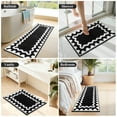 thumbnail image 2 of Findosom 4-Piece Bathroom Rugs Set,Non Slip Absorbent Bath Mat,Machine Washable Microfiber Quick Dry Bath Rug for Bathroom Bedroom Kitchen Shower Tub,Black, 2 of 7