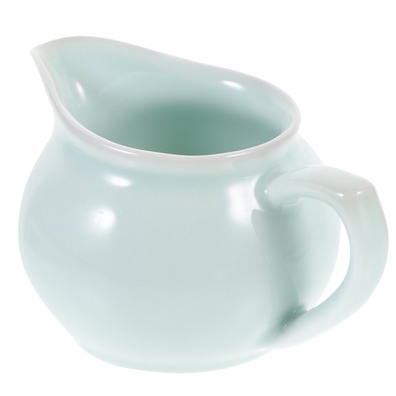 IBASETOY Green Ceramic Creamer Pitcher for Coffee Bar Easy to Clean and Store