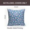 thumbnail image 2 of LALILO Throw Pillow Covers Kaleidoscope Ethnic With Blue Navy Cushion Cover 18" x 18", 3712 Pack, 2 of 6