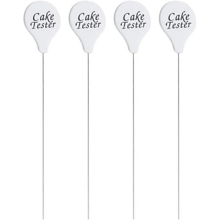 

Paper Cups 4PCS Cake Tester Probe Cute Skewer Stainless Steel Cupcake Muffin Tester Stirring Pin Baking Cooking Bread Kitchen Tool for Cake Bread Muffin Testing (Style A) Biscuits