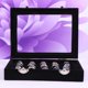 thumbnail image 5 of Caja de almacenamiento de joyas de 20 x 15 x 5 cm, color negro, con cristales de agua que pueden contener hasta 48 anillos, perfecta para anillos, pendientes y gemelos, 5 of 5