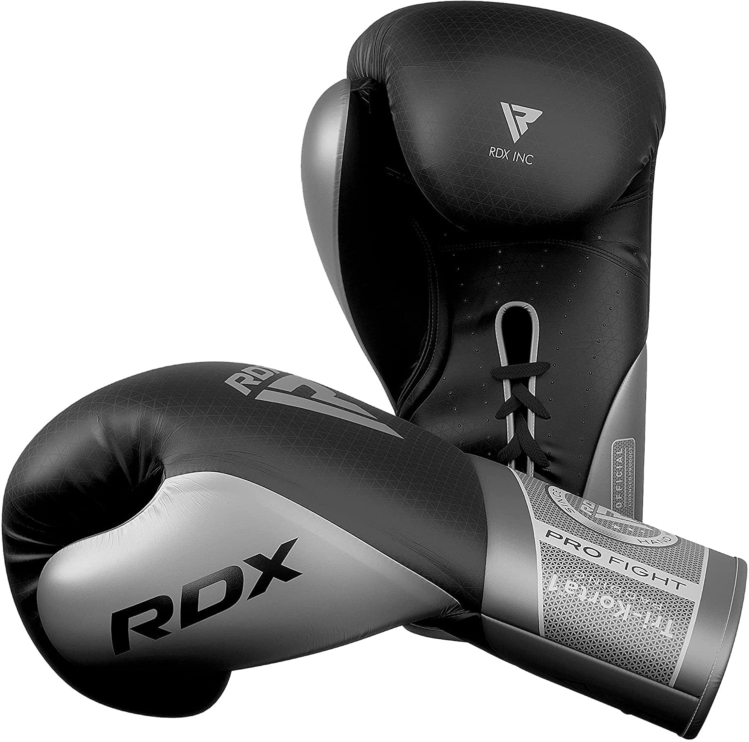 RDX Boxing Gloves for Fighting Muay Thai Mitts, Maya Hide Leather Mark PRO Lace-Up Training Glove for Sparring, Kickboxing, Punch Bags, Focus Pads and Double End Ball Punching