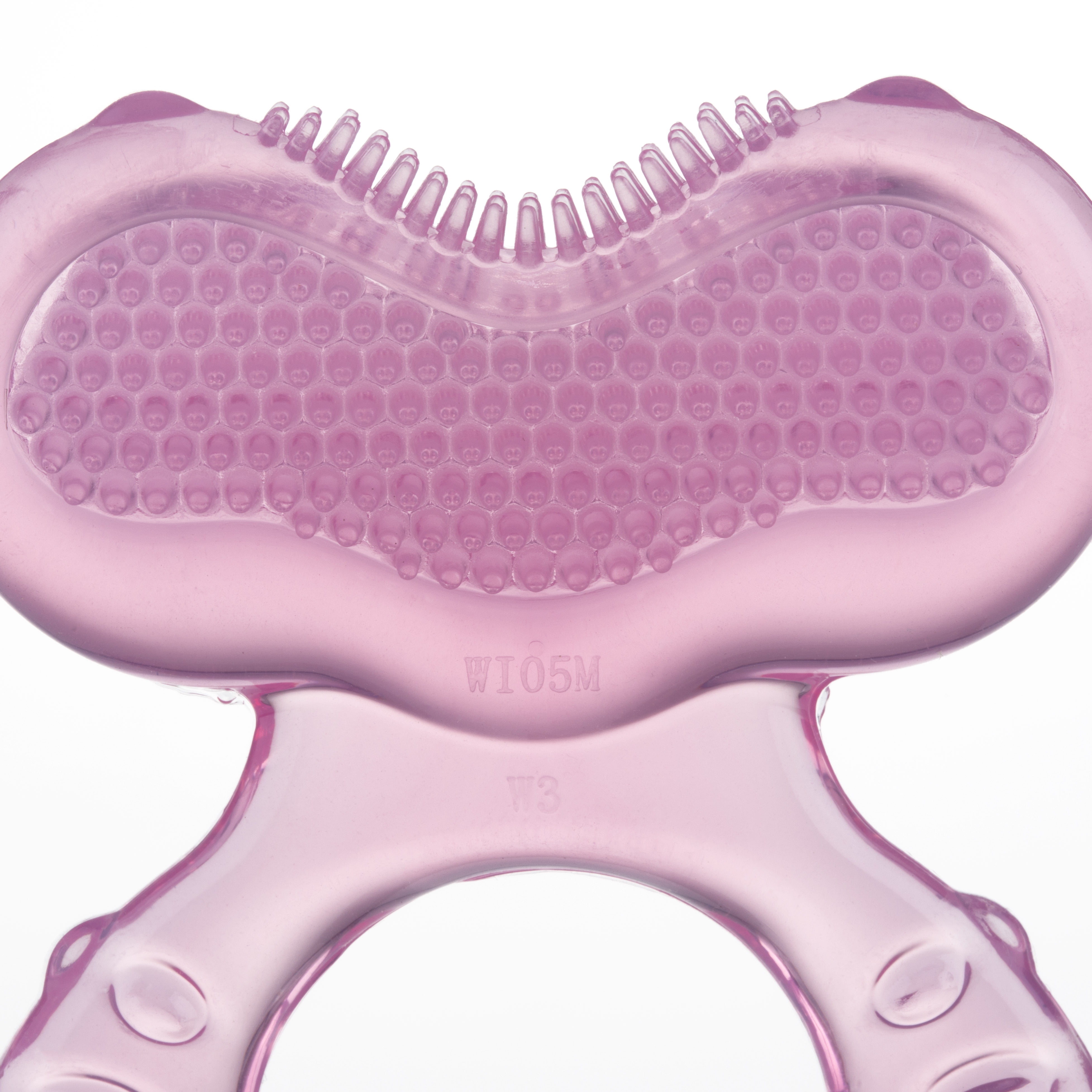 Pink Includes Hygienic Case Nuby Silicone TeeThe-EEZ Teether with Bristles 