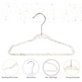 thumbnail image 5 of Concepts Baby Hangers, Rainbow Acrylic Glitter Infant Hangers with Chrome Hook - Space-Saving Clothes Hanger, 20-Pack, 5 of 7
