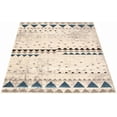 thumbnail image 4 of ECARPETGALLERY Modern Geometric Area Rug for Living Room Bedroom, Ivory Blue Carpet, 5'3'' x 7'3'', 4 of 8